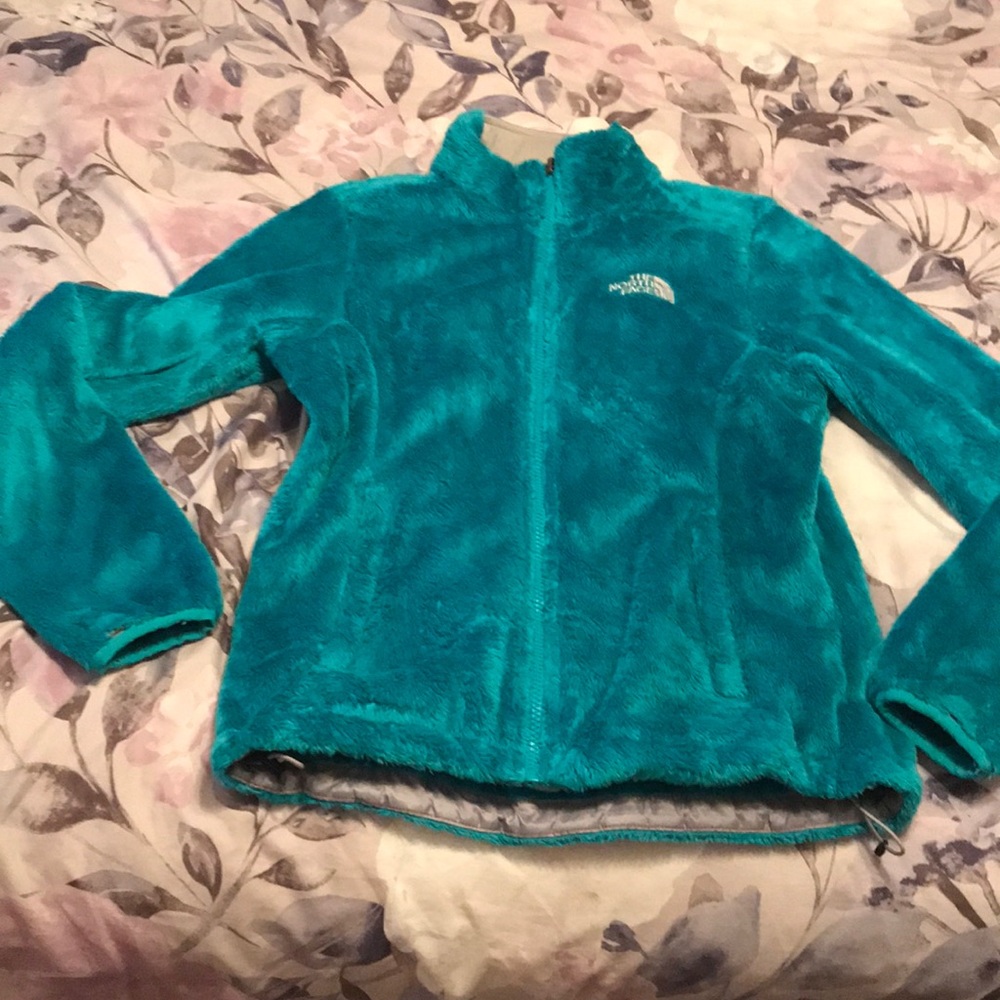 Teal north face fleece